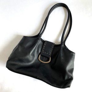 Connections black leather handbag Pre-owned